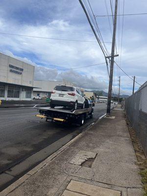 Car did not make it to the Dealer for repair.