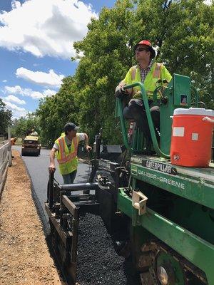 Residential driveway paving