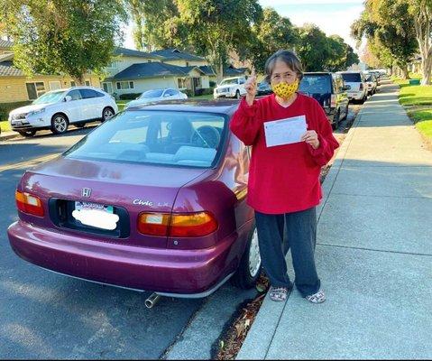 She did not feel safe traveling to the DMV so she called us to assist in replacing her stolen license plates from the comfort of her home!