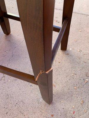 Broken chair (dining table chair)