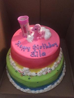 My little pony themed birthday cake. Amazing!