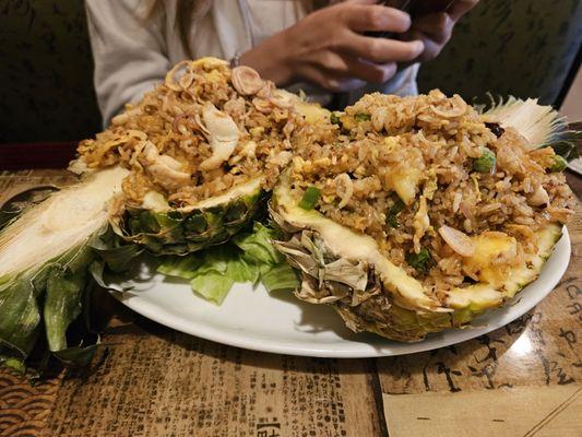 Thai pineapple chicken fried rice