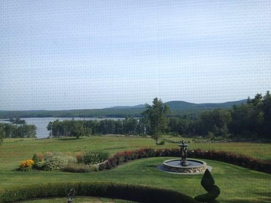 The view from our room- the wisteria room.