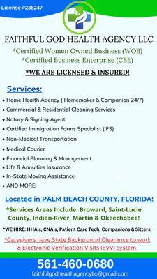 All Of Our Services Listed: