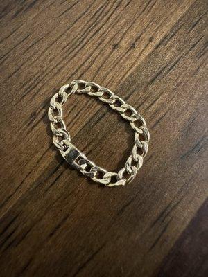 Fixed chain ring (super subtle correction!)