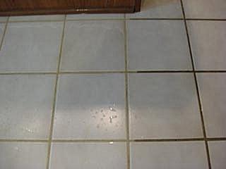 Tile cleaning before and after