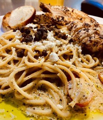 Pasta-Pesto w/ Grilled Chicken