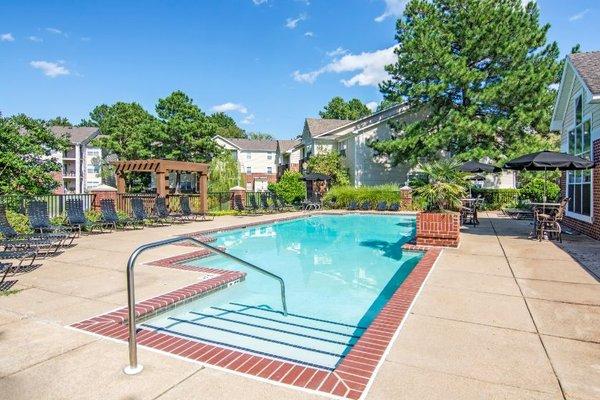 Swimming Pool with Lounge Seating and Picnic Area