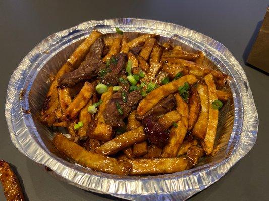 Butcher fries