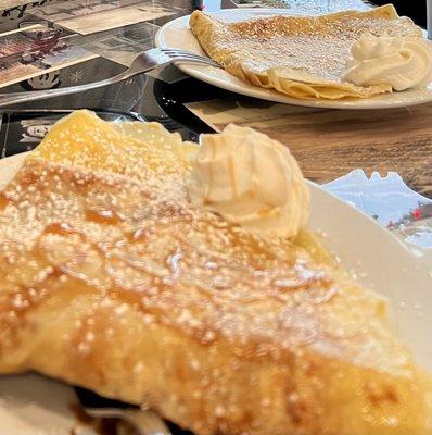 Pickled Peach and Bee Simple crepes.