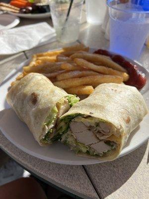 Chicken Cesar Chicken Caesar Wrap Sandwich