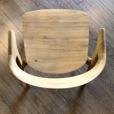 Solid oak dining or side chair