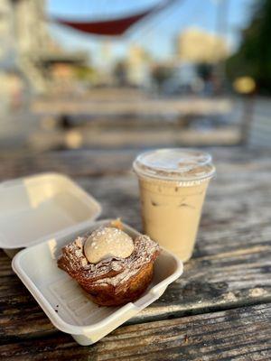 Horchata croissant, horchata Cold Brew