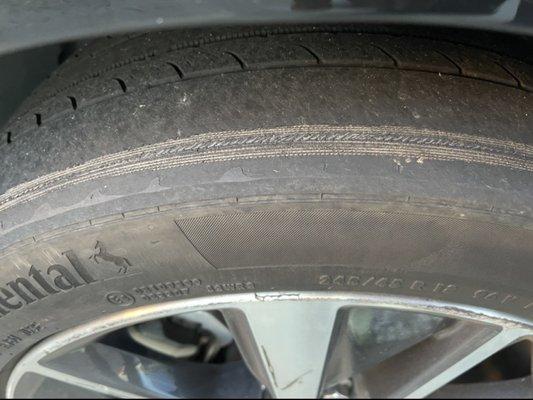 Continental Tire worn