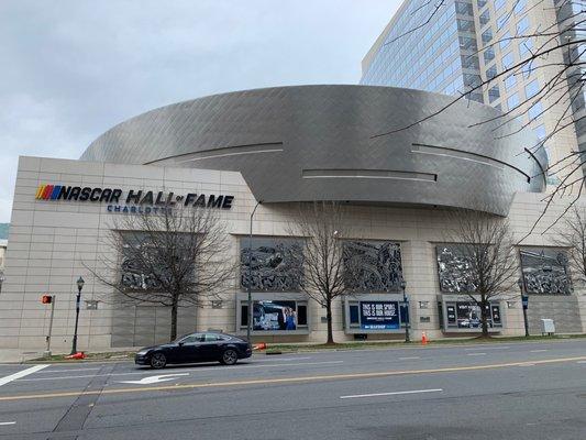 Quick walk to NASCAR Hall of Fame