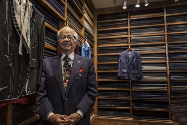 Founder, Paul Cicchini, in our cloth room.