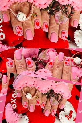 Valentine's Day manicure  by Penny