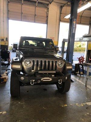 3.5 lift on a 2018 Jeep Wrangler