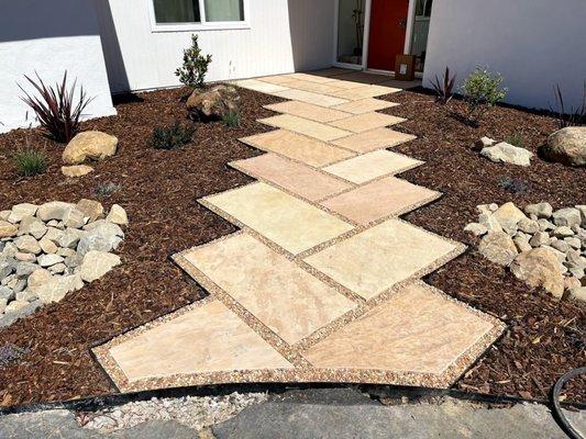 New Flagstone Walkway