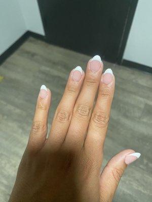 French manicure with tips