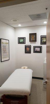 One of three treatment rooms