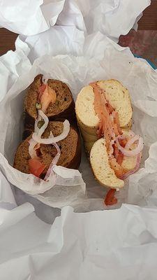 Lox bagel