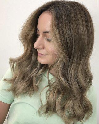 Balayage and Haircut by @leothehairalchemist