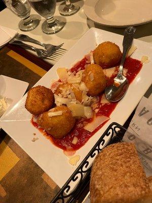 Arancini rice balls YUM