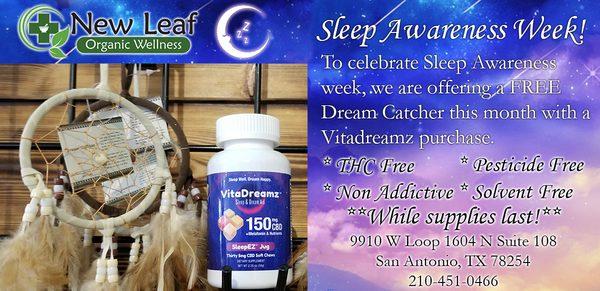 Special! Buy a Vitadreamz Jug and get a FREE Dream Catcher! * While supplies last!