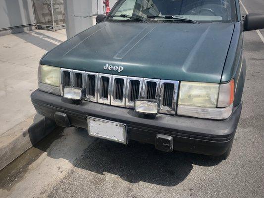 A '94 Jeep Grand Cherokee with 273k miles on it.