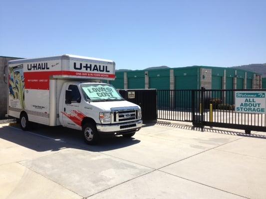 We rent U-haul moving trucks