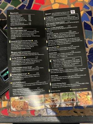 To Go Menu