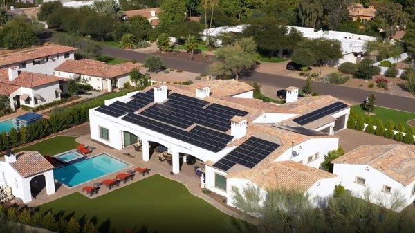 50kw installation in Paradise Valley.