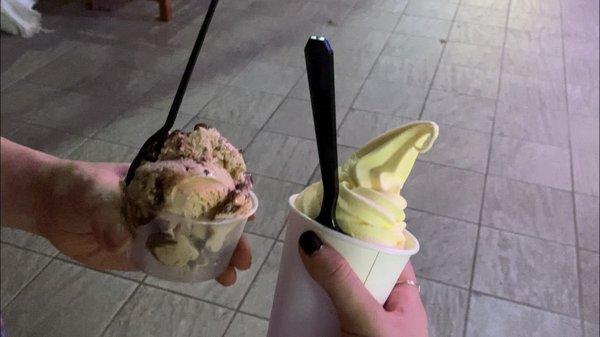 ice cream and dole whip