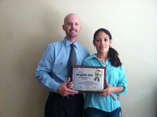 2012 Angieslist Super Service Award Winners