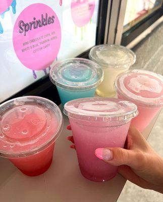 Slush and shake flavors we have over 50 flavors