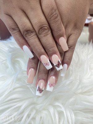 Fullset square shape with design byTracy