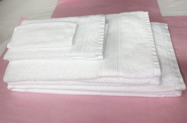 Bath linens,  Every Towel is cleaned and pressed to perfection.