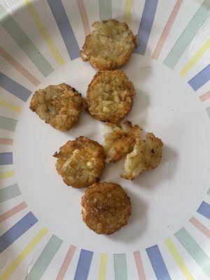 Hard, dry and inedible hash browns