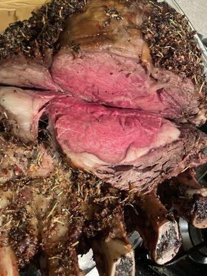 Prime grade, prime rib, bone-in roast