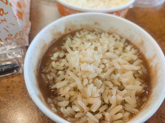 Red Beans & Rice (Half full)