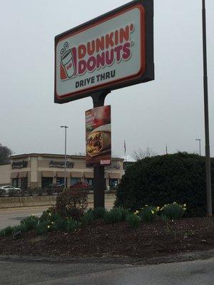 Dunkin Donuts Walpole -- 21 Providence Highway, Walpole               Sign