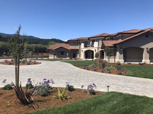 Complete front yard and driveway.