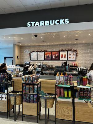 Newly remodeled Starbucks inside.