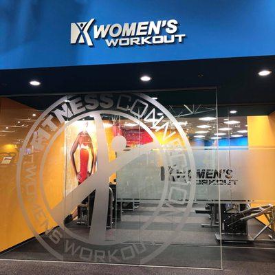 Women's only workout area