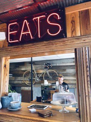 Order coffee at this counter!