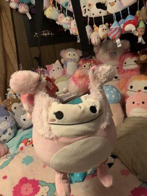 A custom bigfoot Squishmallow bag that I was accused of stealing even though it's MY PURSE