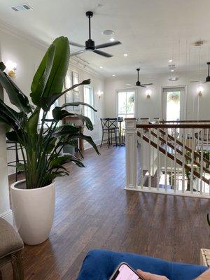 Pretty seating area upstairs