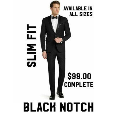 Traditional black tuxedo