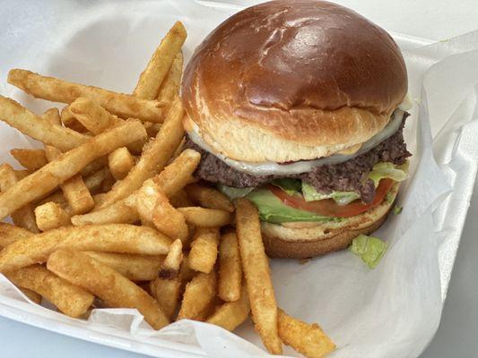 Avocado burger with Small fry